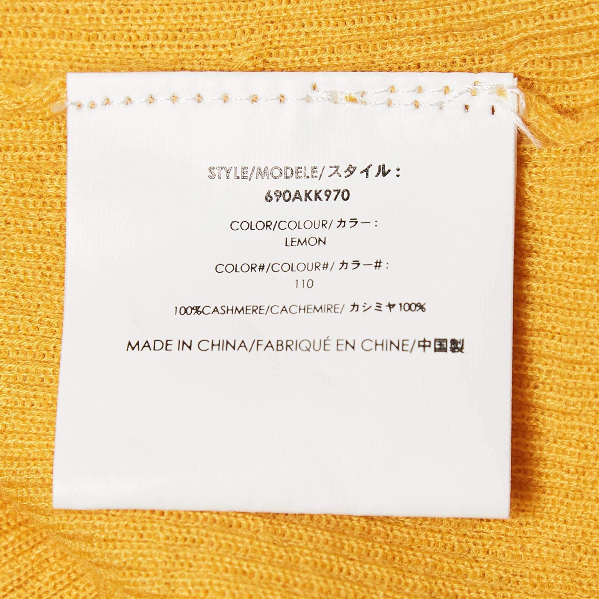 Michael Kors - Pull en cachemire jaune citron S Pour femmes en vente
