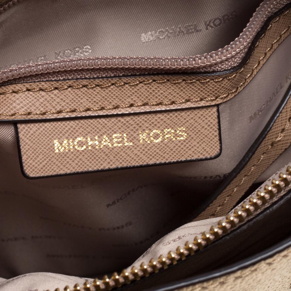 Michael Kors Metallic Gold Leder Großes Mercer Tote 6