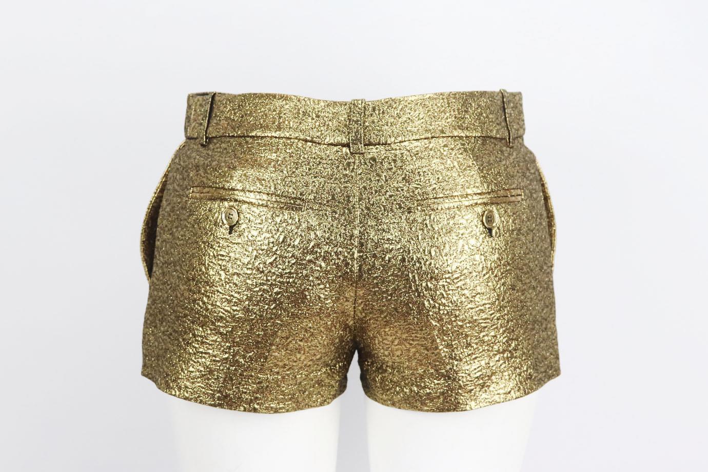 Michael Kors Metallic Jacquard Shorts Us 4 Uk 8 In Excellent Condition In London, GB