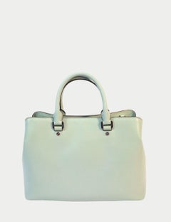 Michael Kors Mint Green Saffiano Leather Structured Satchel