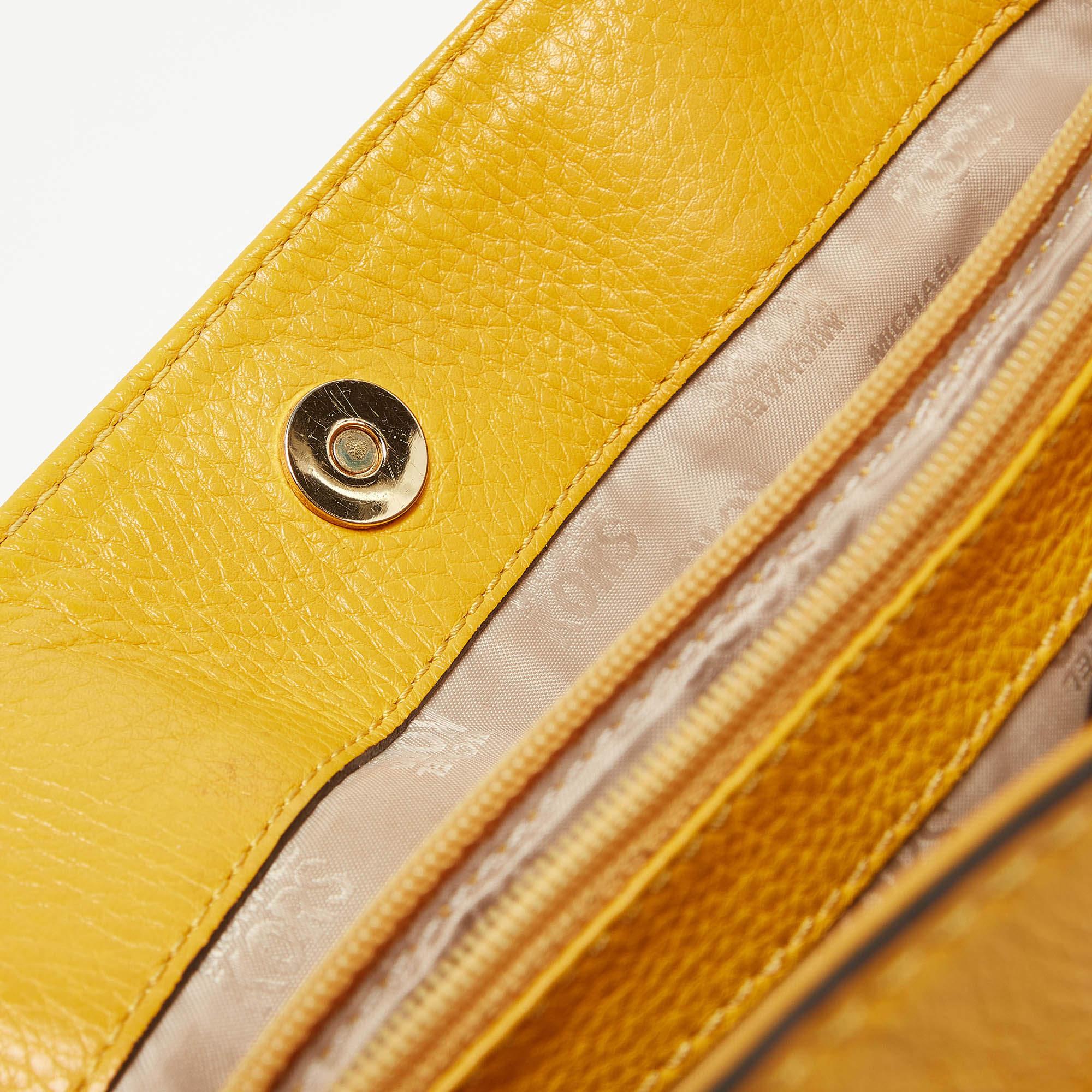 Michael Kors Mustard Leather East/West Hamilton Tote 2