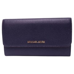 Michael Kors Navy Pebbled Leather Wallet