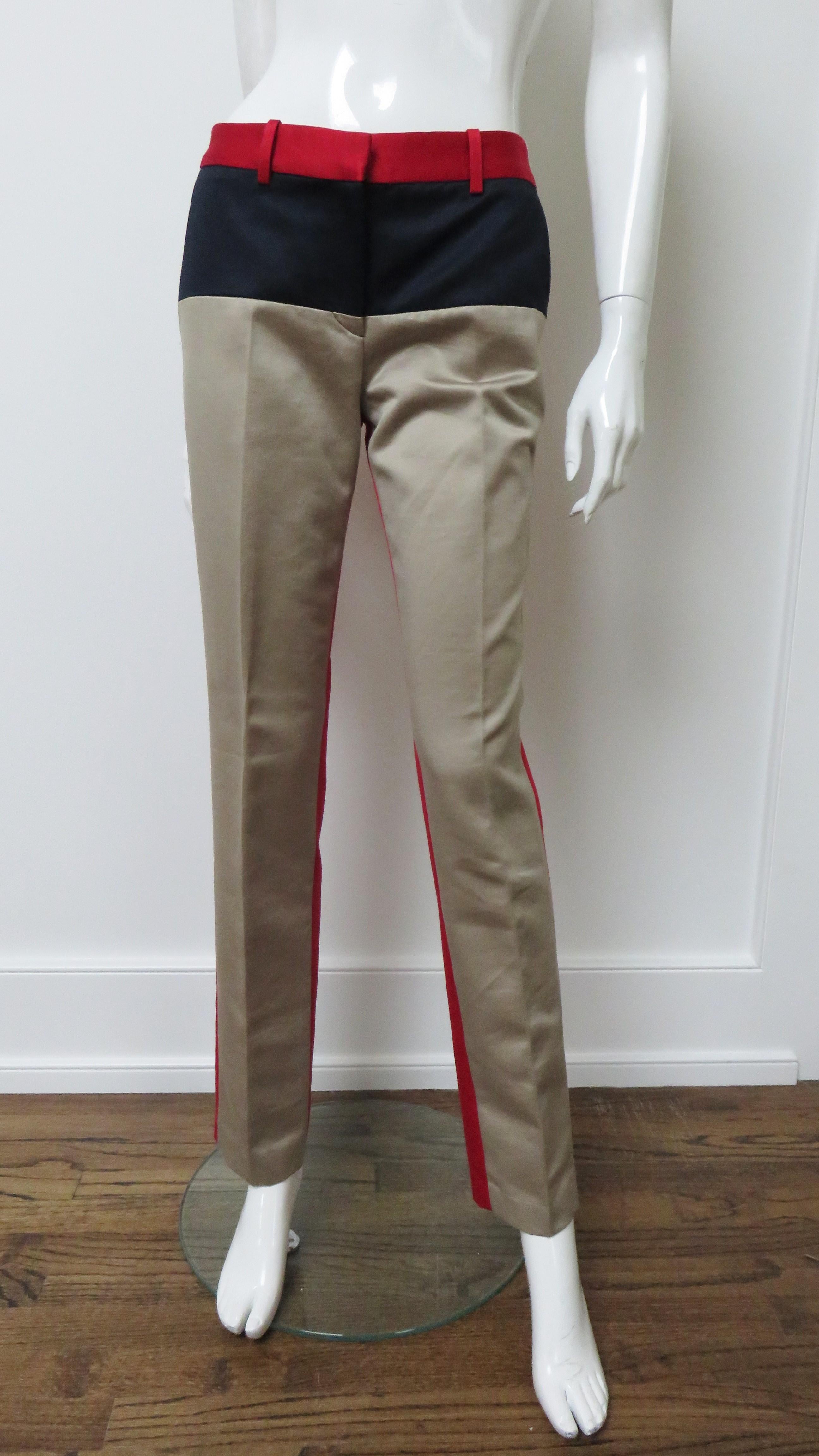 Michael Kors - Pantalon à blocs de couleur, état neuf en vente 5
