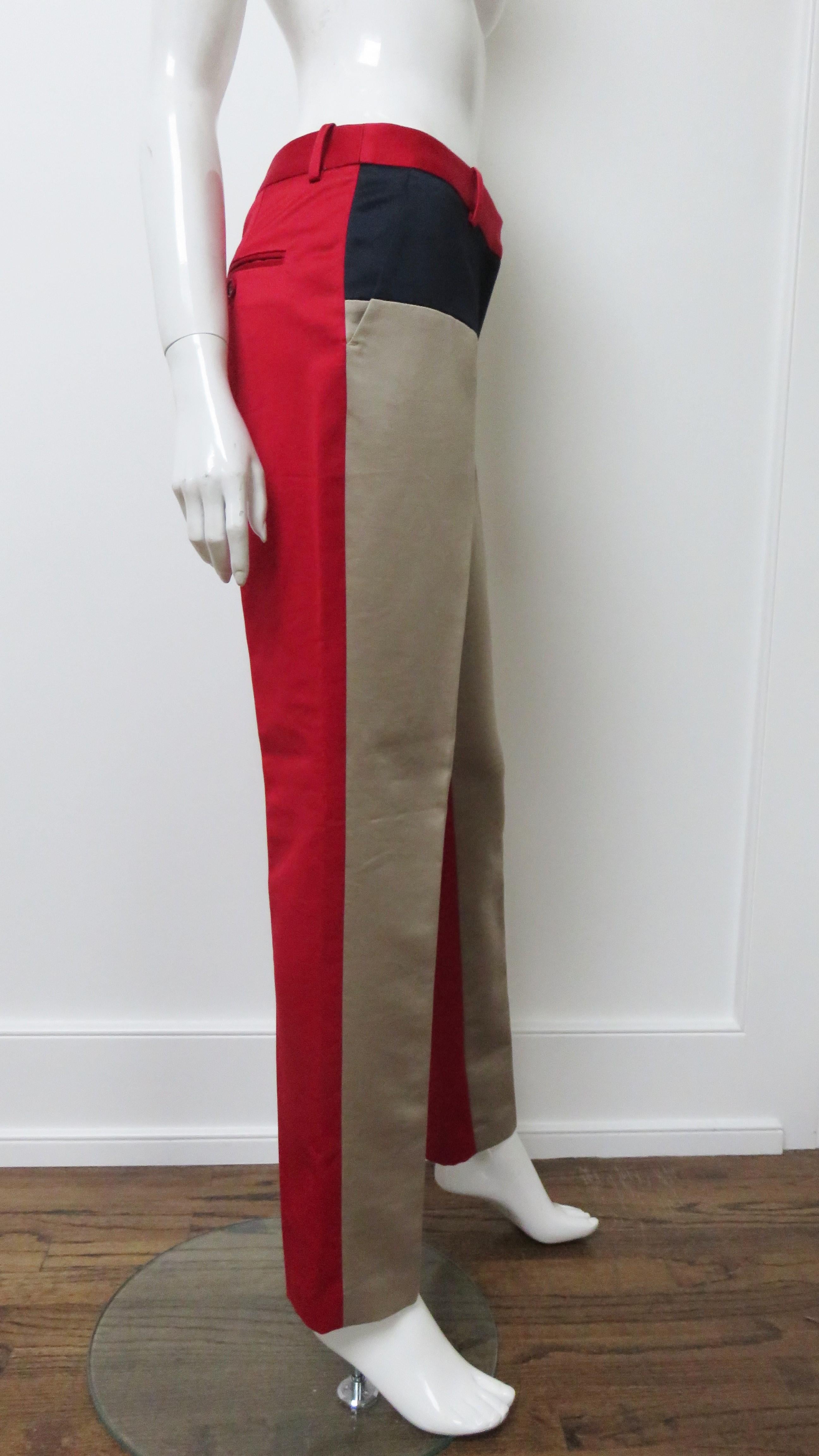 Gray Michael Kors New Color Block Pants For Sale
