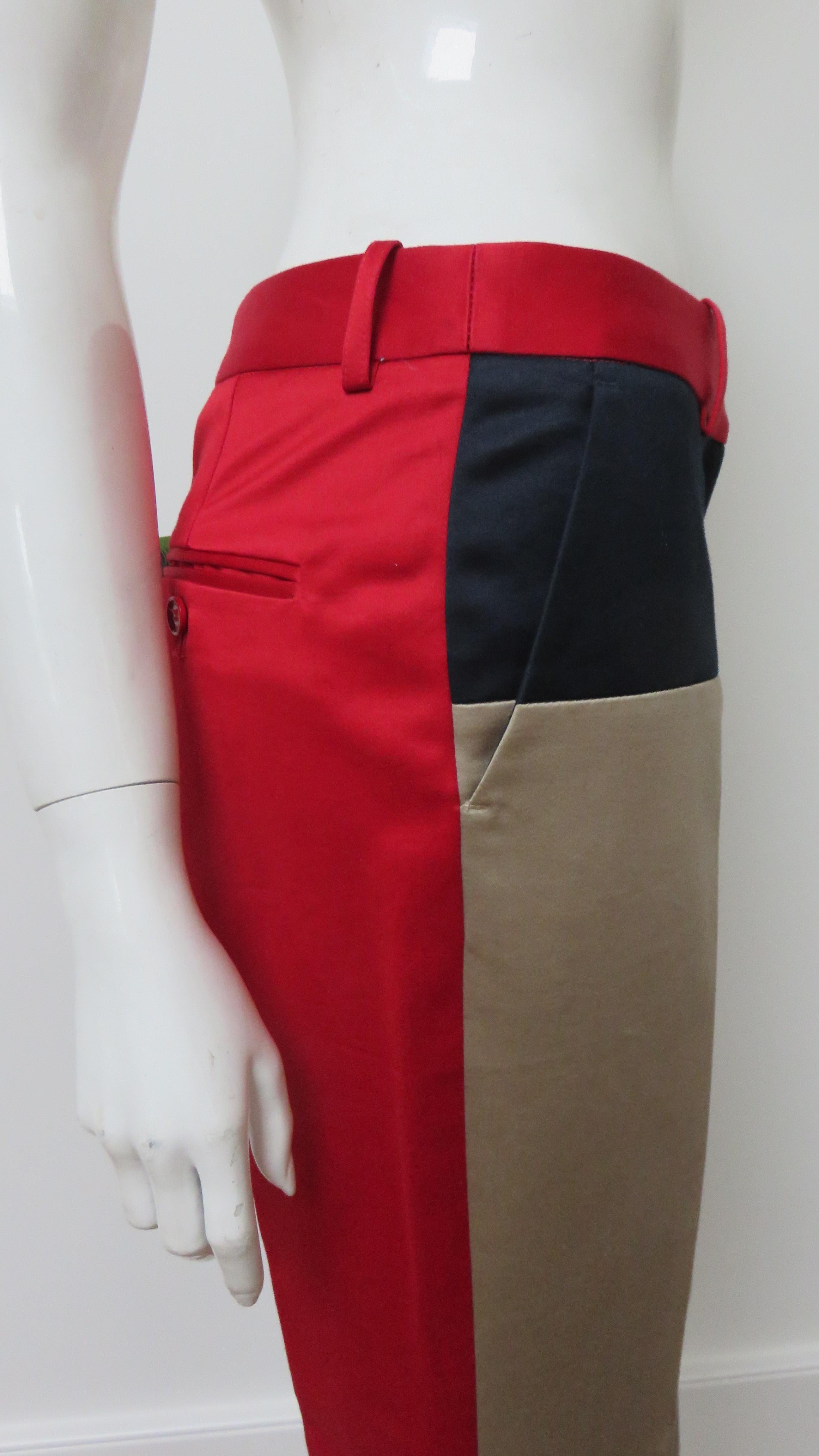 Women's Michael Kors New Color Block Pants For Sale