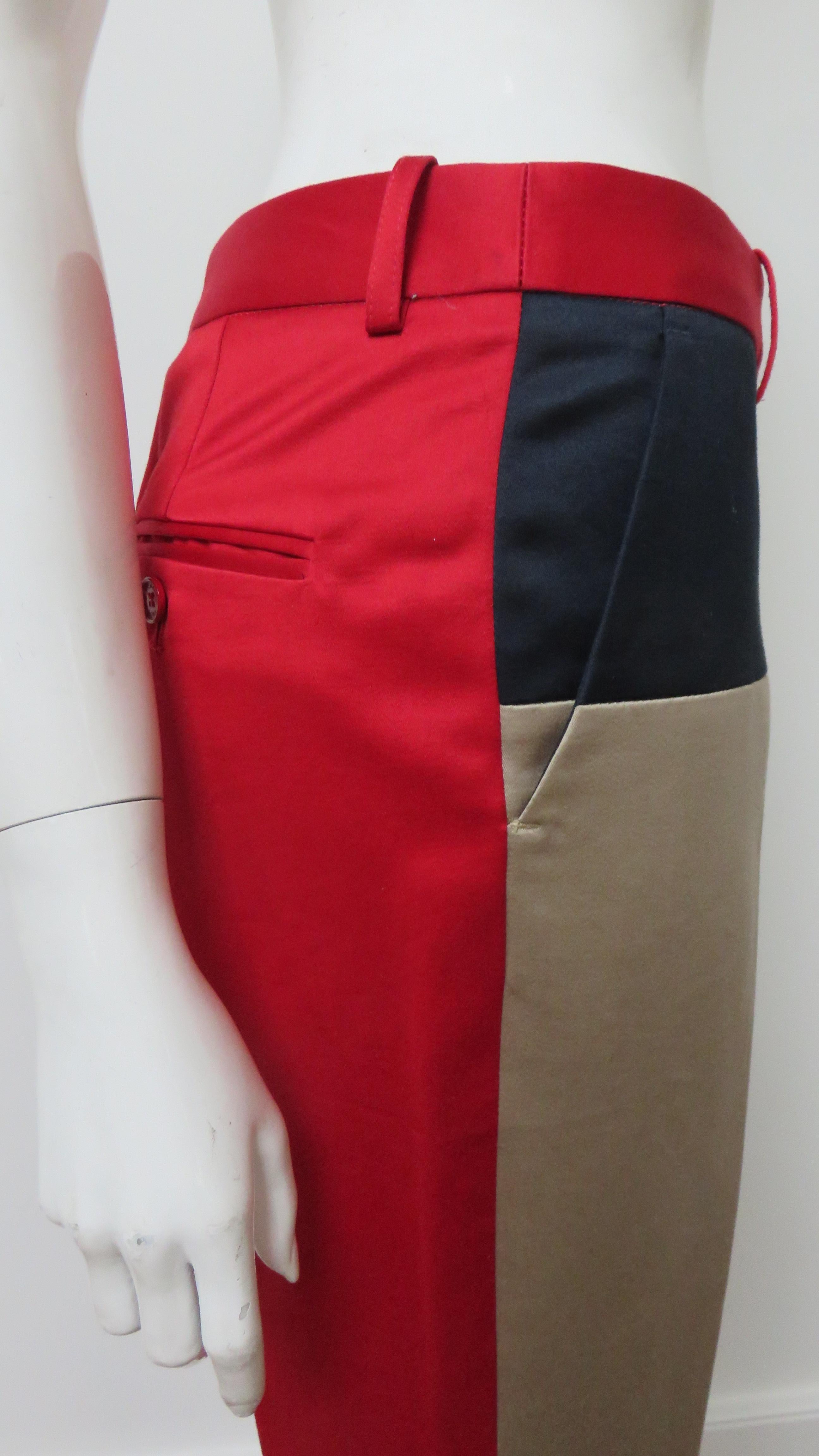 Michael Kors - Pantalon à blocs de couleur, état neuf en vente 4