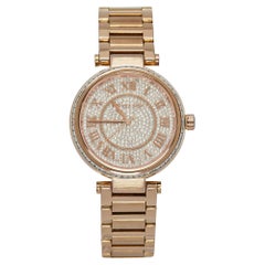 Michael Kors Pave Rose Gold Plated Skylar MK5868 Women's Wristwatch 40 mm