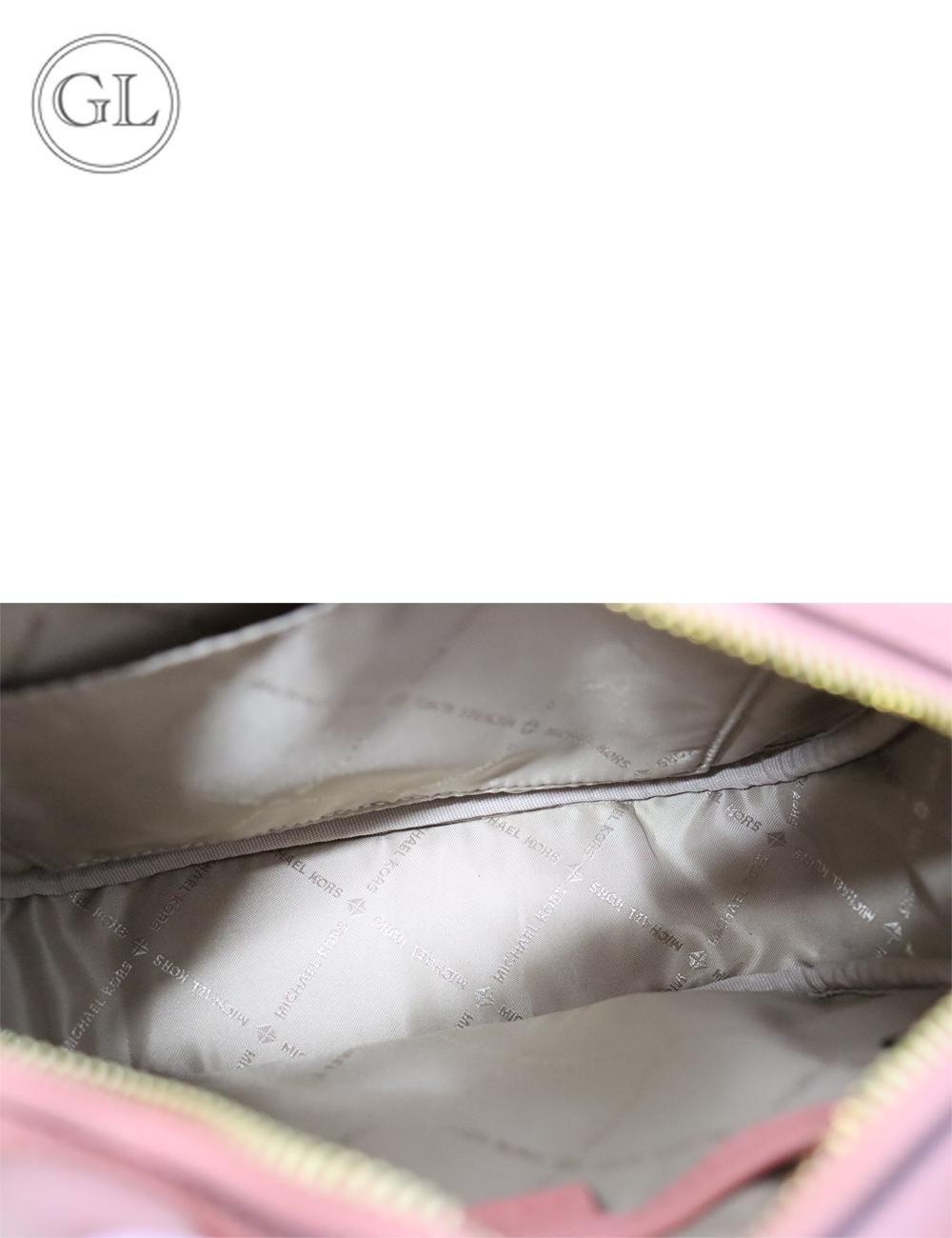 Women's Michael Kors Peach Leather Logo-Embossed Crossbody Bag
