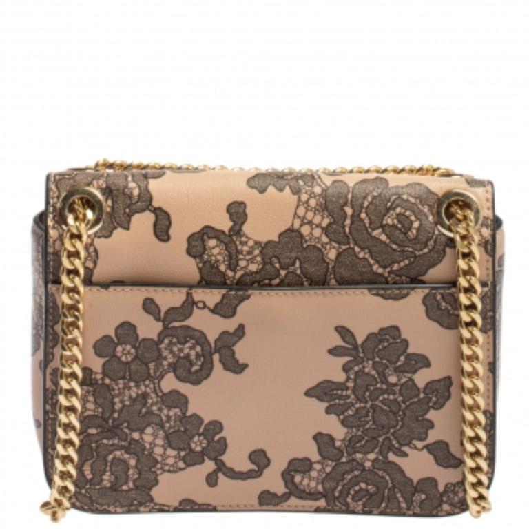 Michael Kors Pink/Black Leather Small Sloan Shoulder Bag In Good Condition For Sale In Dubai, Al Qouz 2