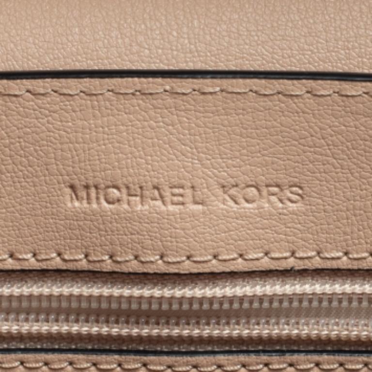 Women's Michael Kors Pink/Black Leather Small Sloan Shoulder Bag For Sale