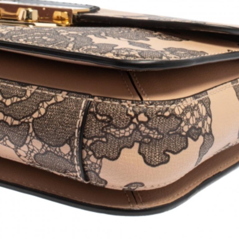 Michael Kors Pink/Black Leather Small Sloan Shoulder Bag For Sale 4