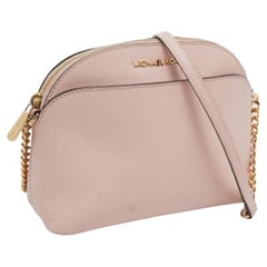Michael Kors sac à bandoulière emmy en cuir rose