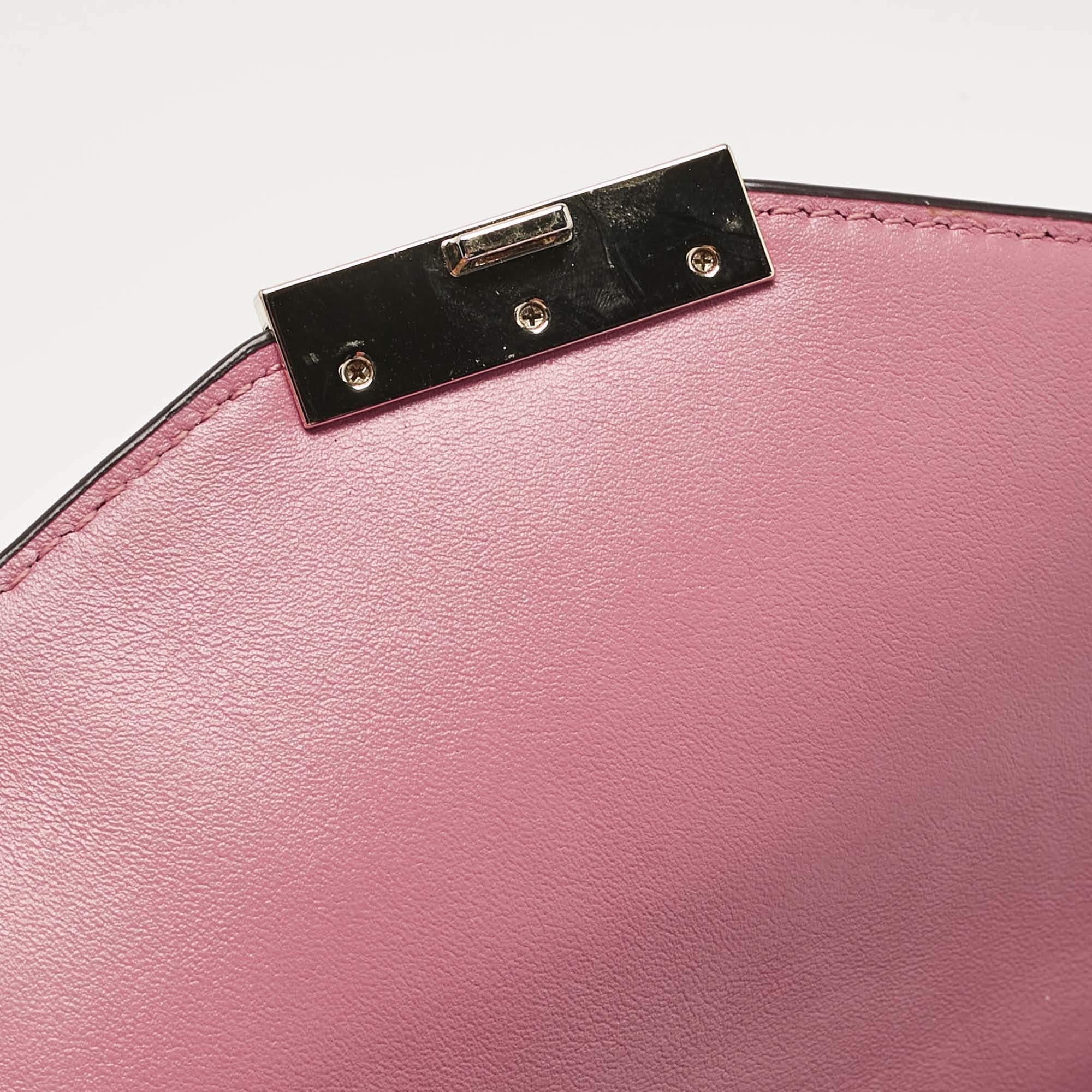 Michael Kors Pink Leather Medium Whitney Top Handle Bag For Sale 3