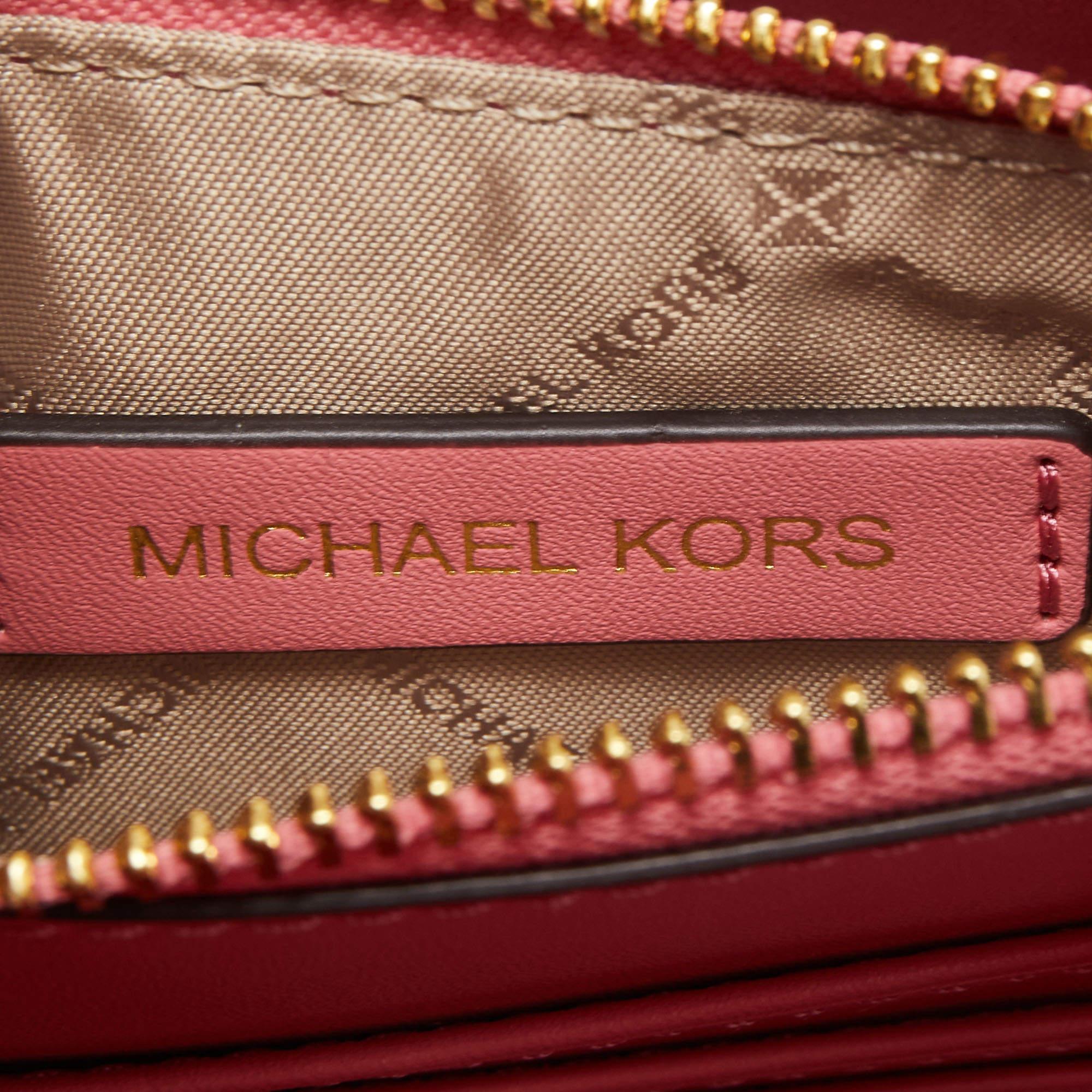 Michael Kors Pink Leather Mercer Tote 5