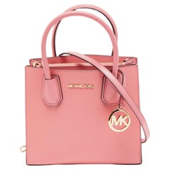 Used Michael Kors Pink Leather Mercer Tote