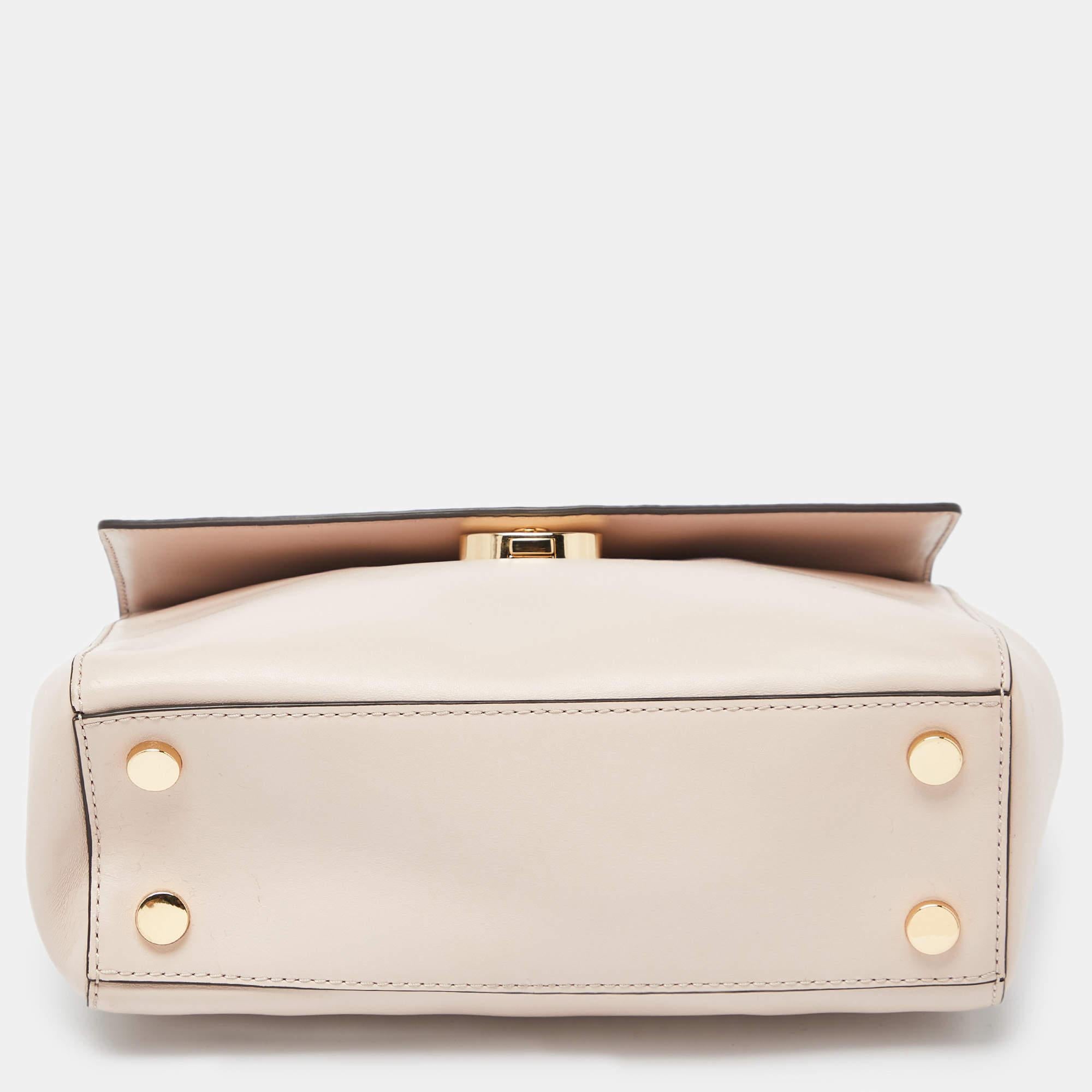 Michael Kors Pink Leather Small Ava Top Handle Bag 1