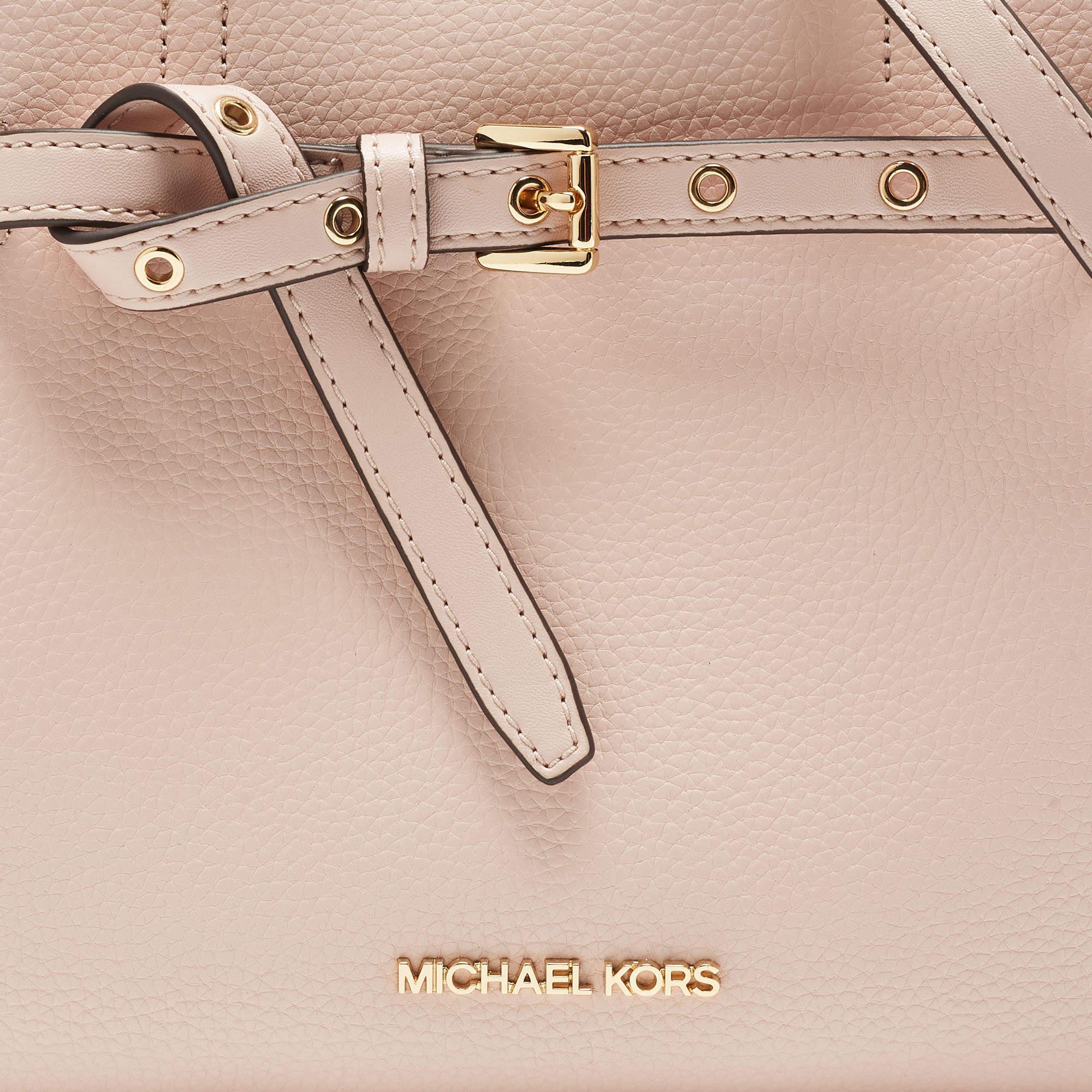 Michael Kors Pink Leather Small Emilia Tote 4