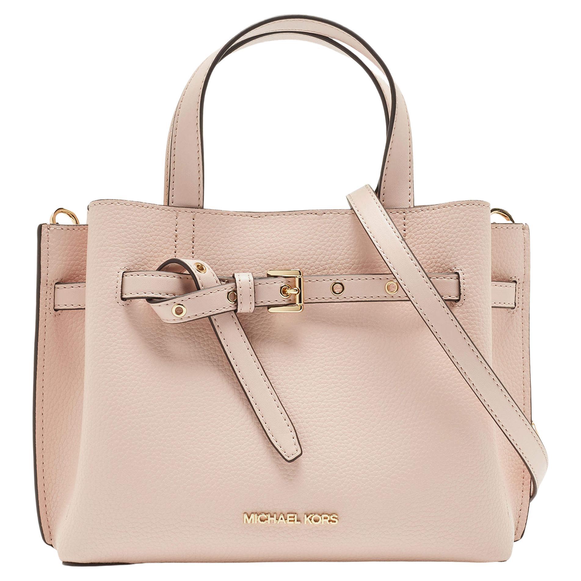Michael Kors Pink Leather Small Emilia Tote