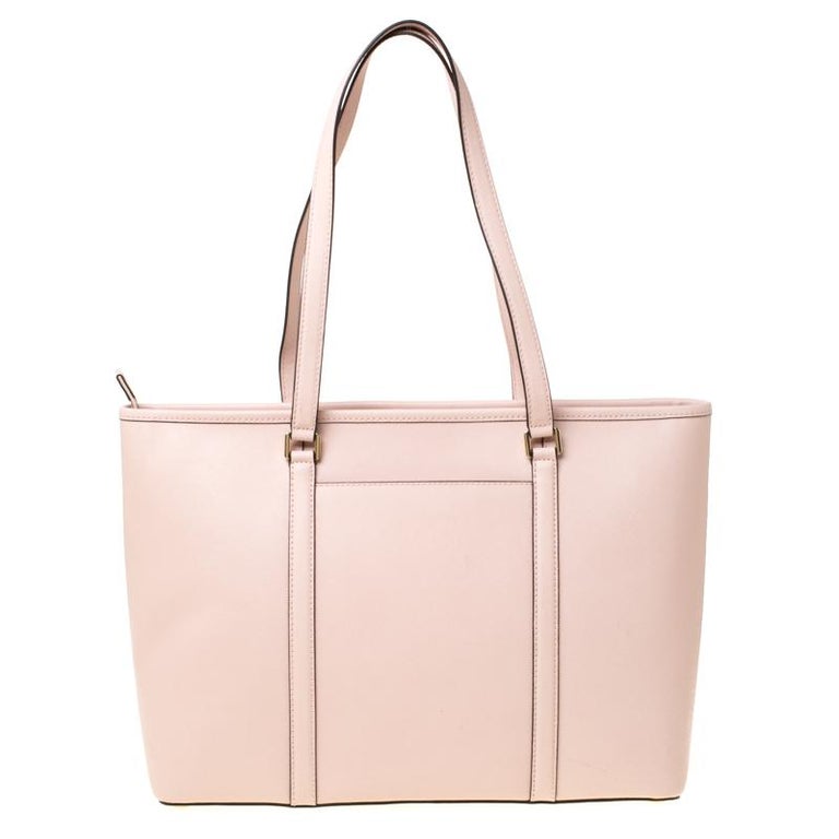 Michael Kors Powder Pink Leather Large Sady Tote For Sale at 1stDibs ...