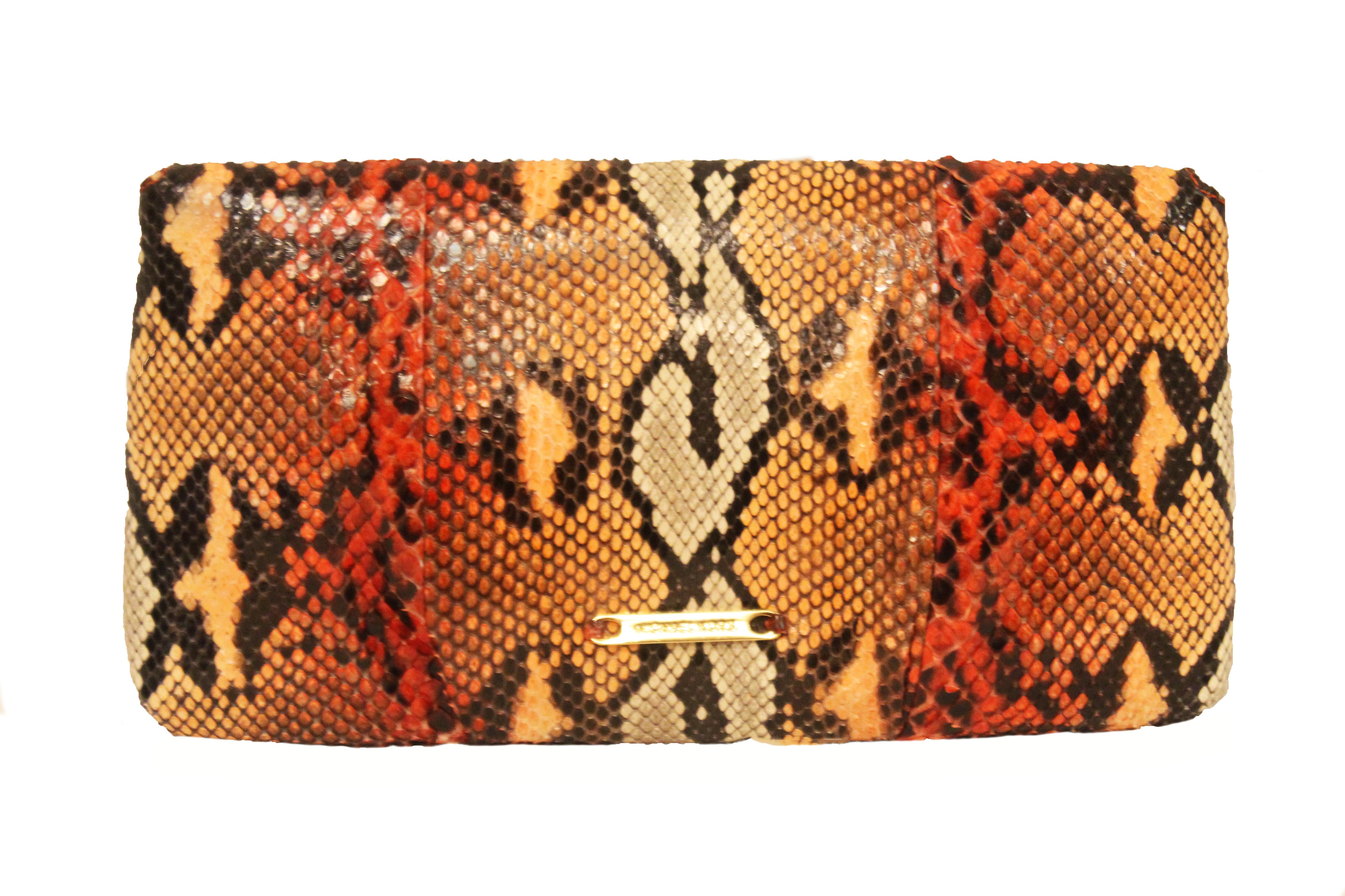 michael kors python clutch