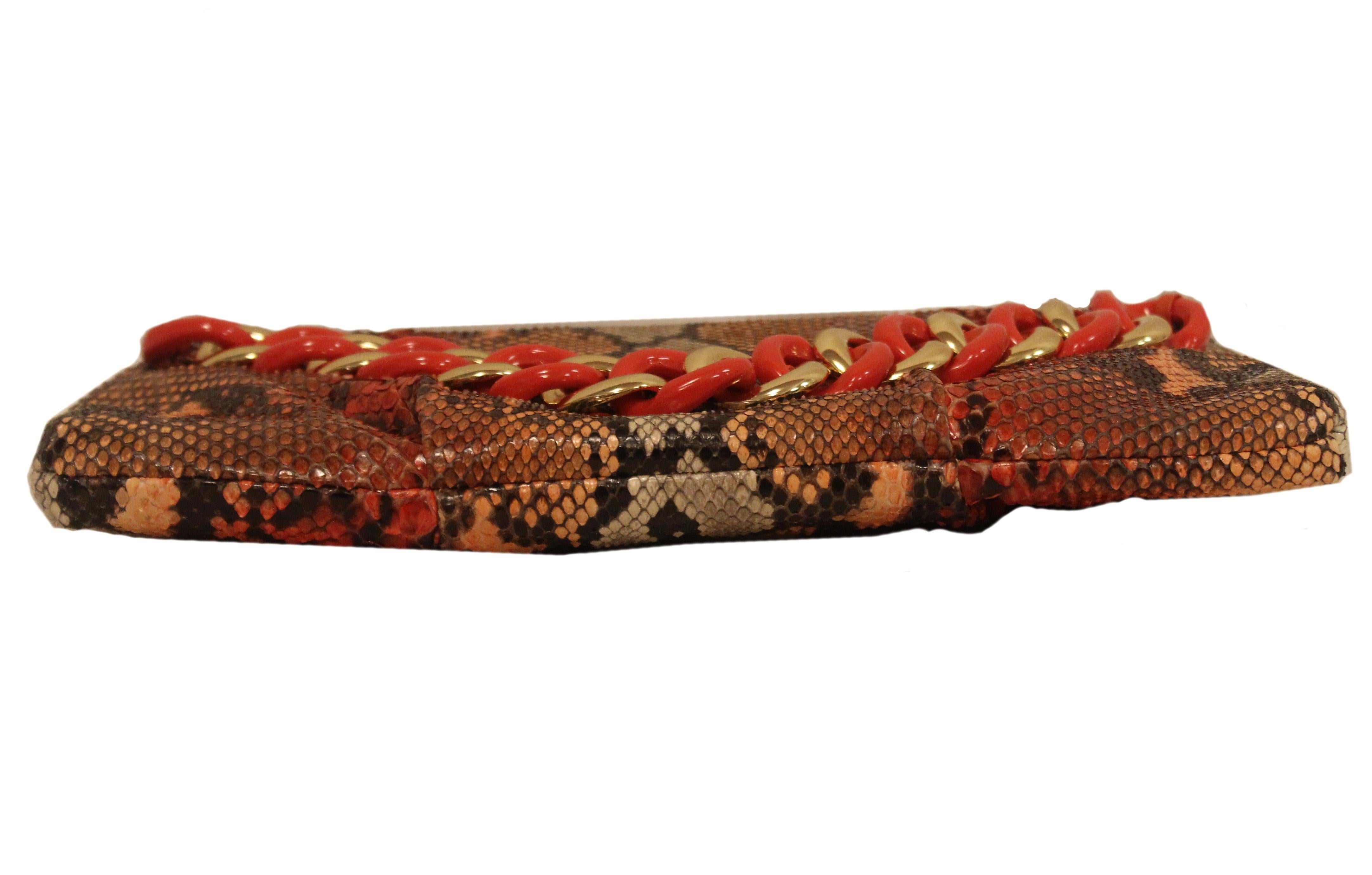 michael kors snakeskin clutch