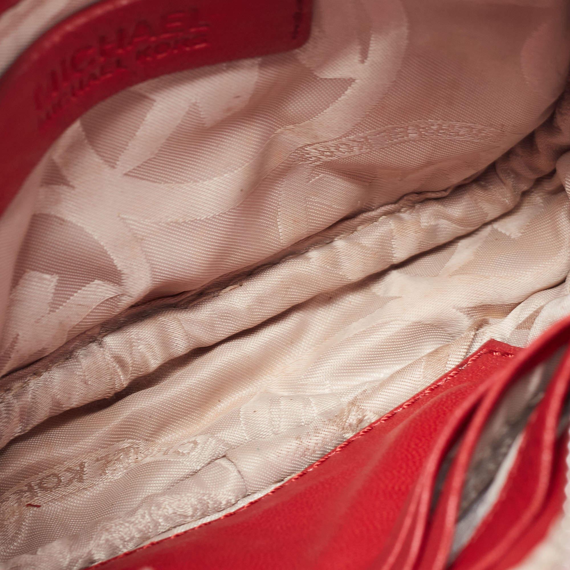 Michael Kors Red Quilted Leather Camera Shoulder Bag For Sale 5