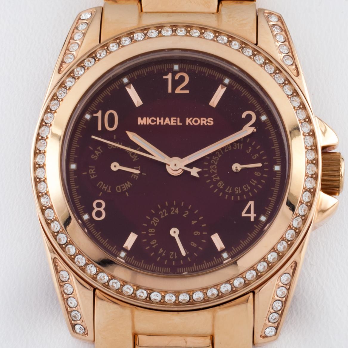 Modern Michael Kors Rose Gold-Plated Quartz Chronograph MK-6092, 33mm