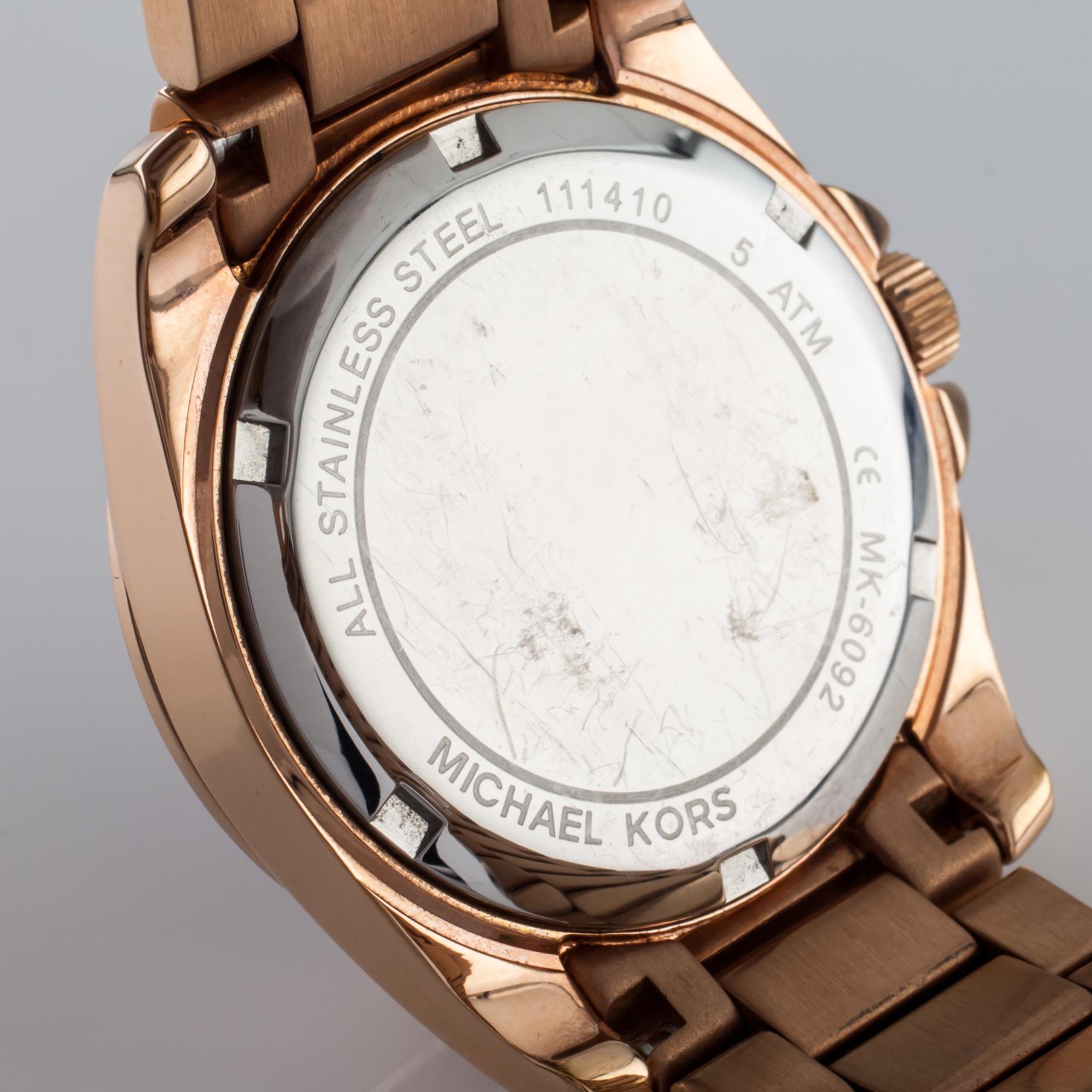Michael Kors Rose Gold-Plated Quartz Chronograph MK-6092, 33mm 2