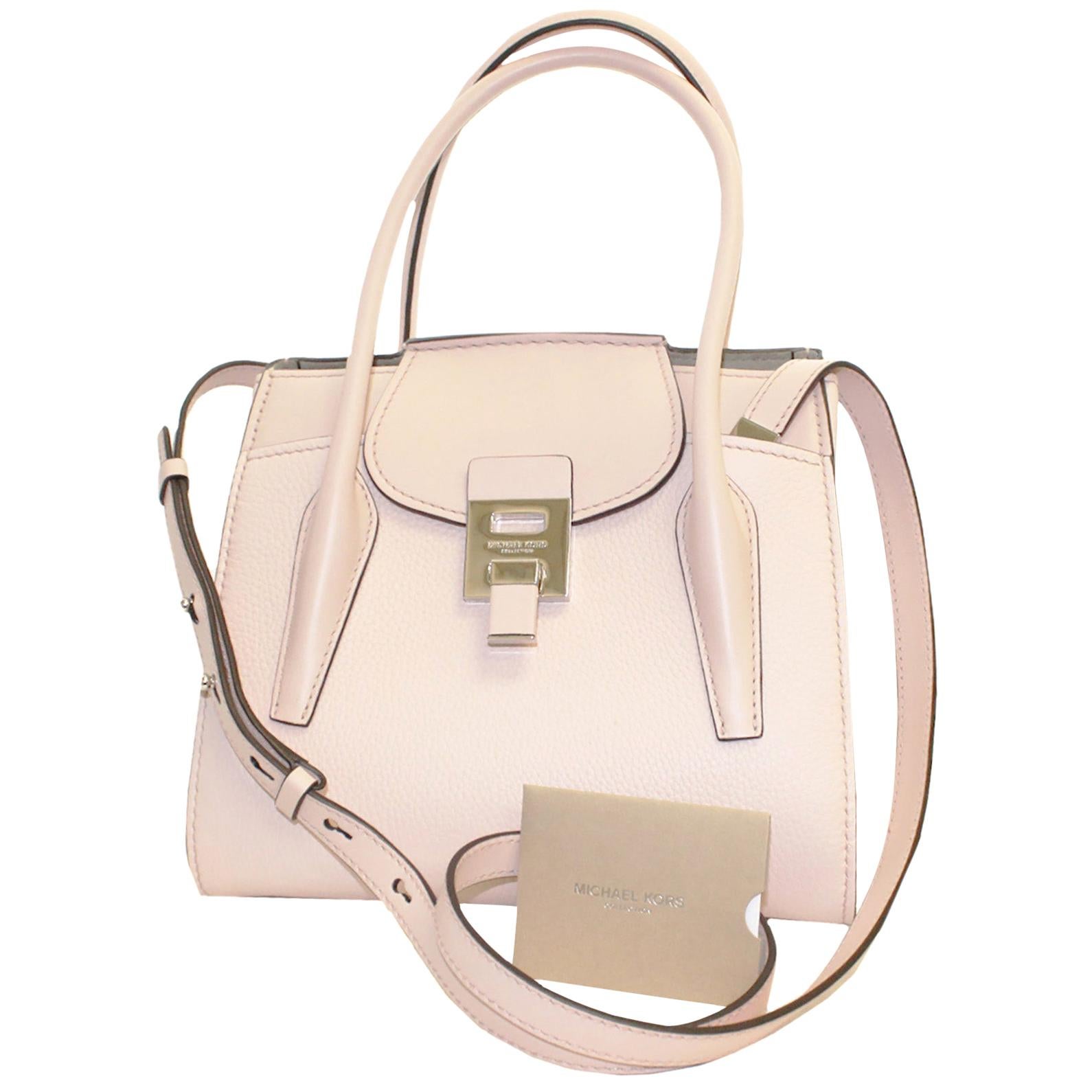 Michael Kors Rose Pink Top Handle Flap Bag For Sale at 1stdibs