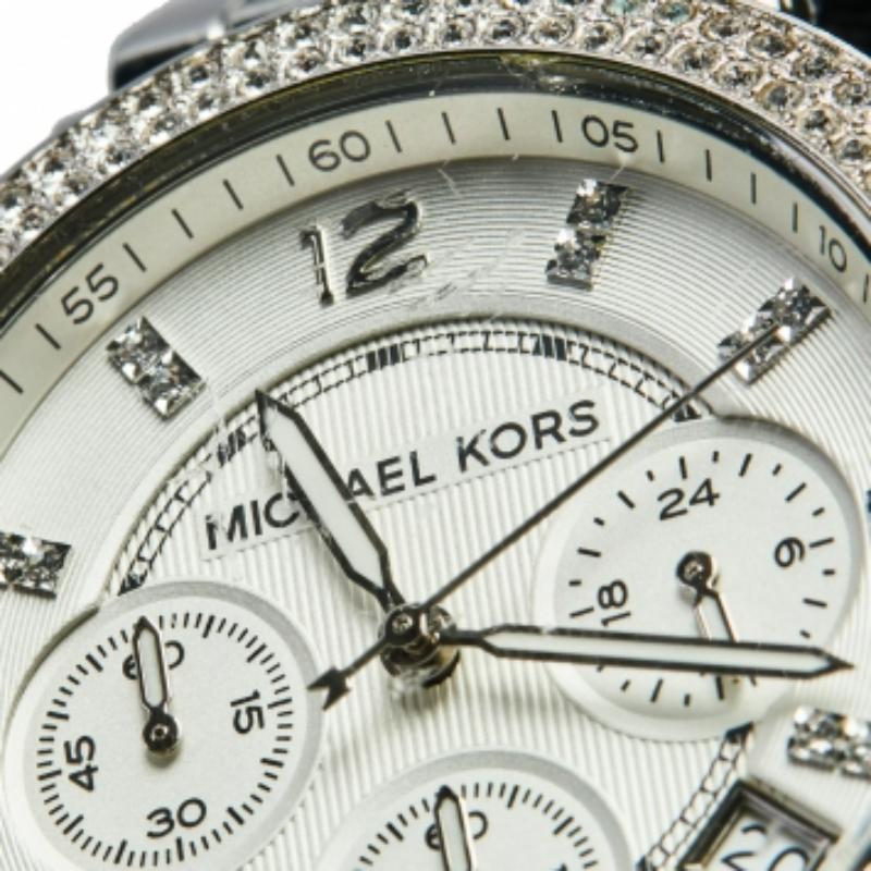 Reloj de pulsera para mujer Michael Kors Parker MK5353 de acero inoxidable plateado 39 mm en venta 5