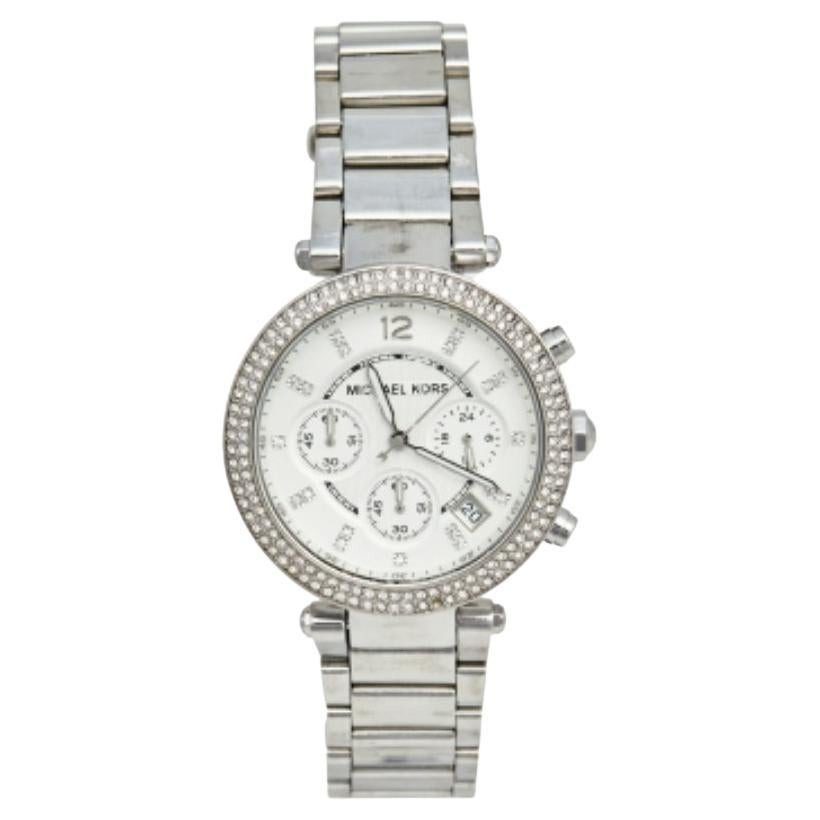 Michael Kors Silver Stainless Steel Parker MK5353 Women's Wristwatch 39 mm