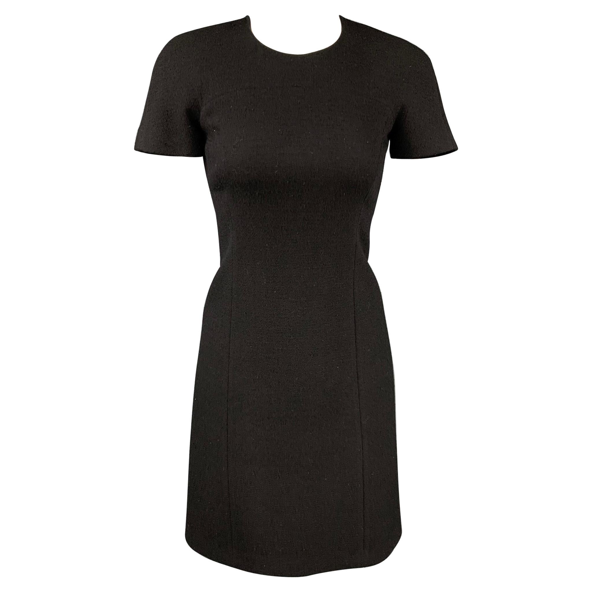 MICHAEL KORS Size 0 Black Crepe Shift Dress For Sale at 1stDibs