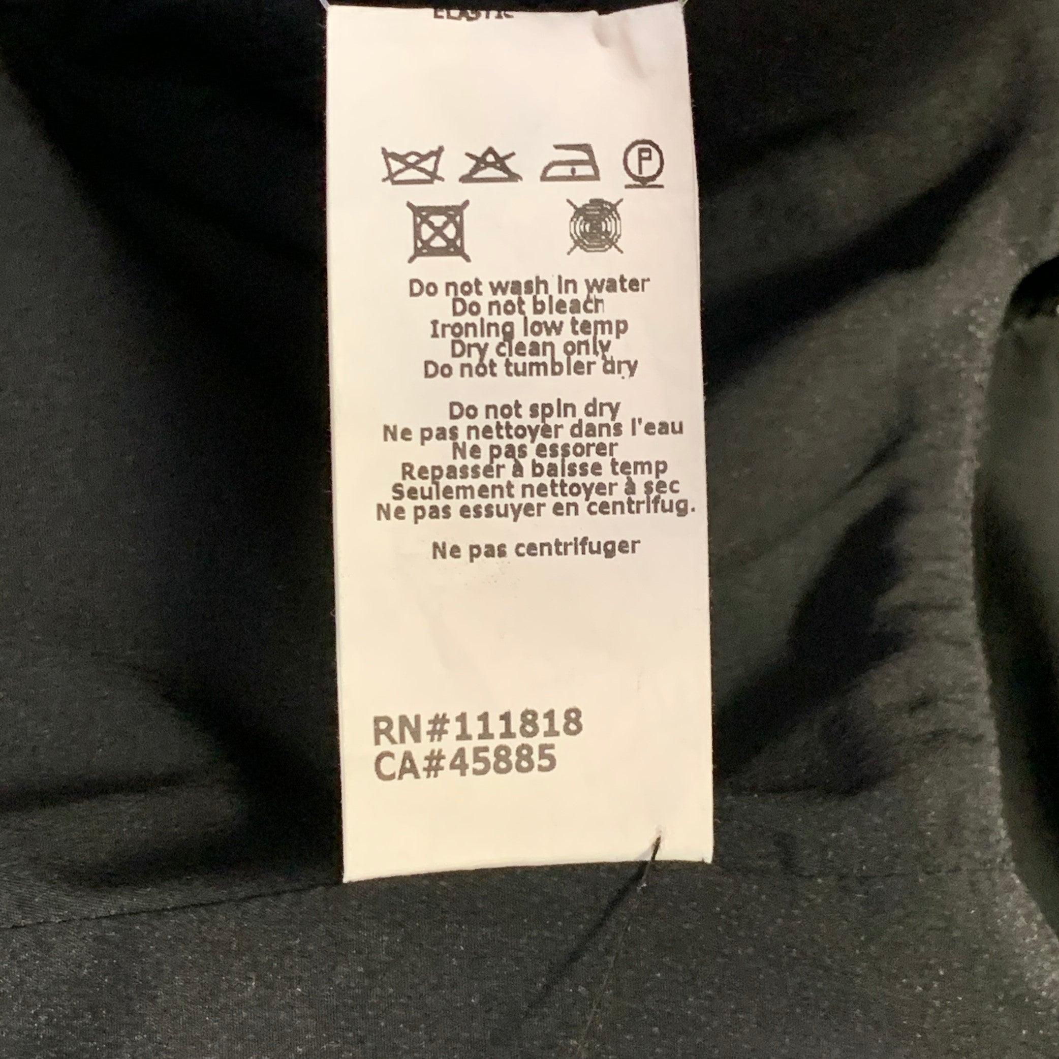 Michael Kors Taglia 2 Abito da sera nero in misto lana vergine con ritaglio e paillettes in vendita 3