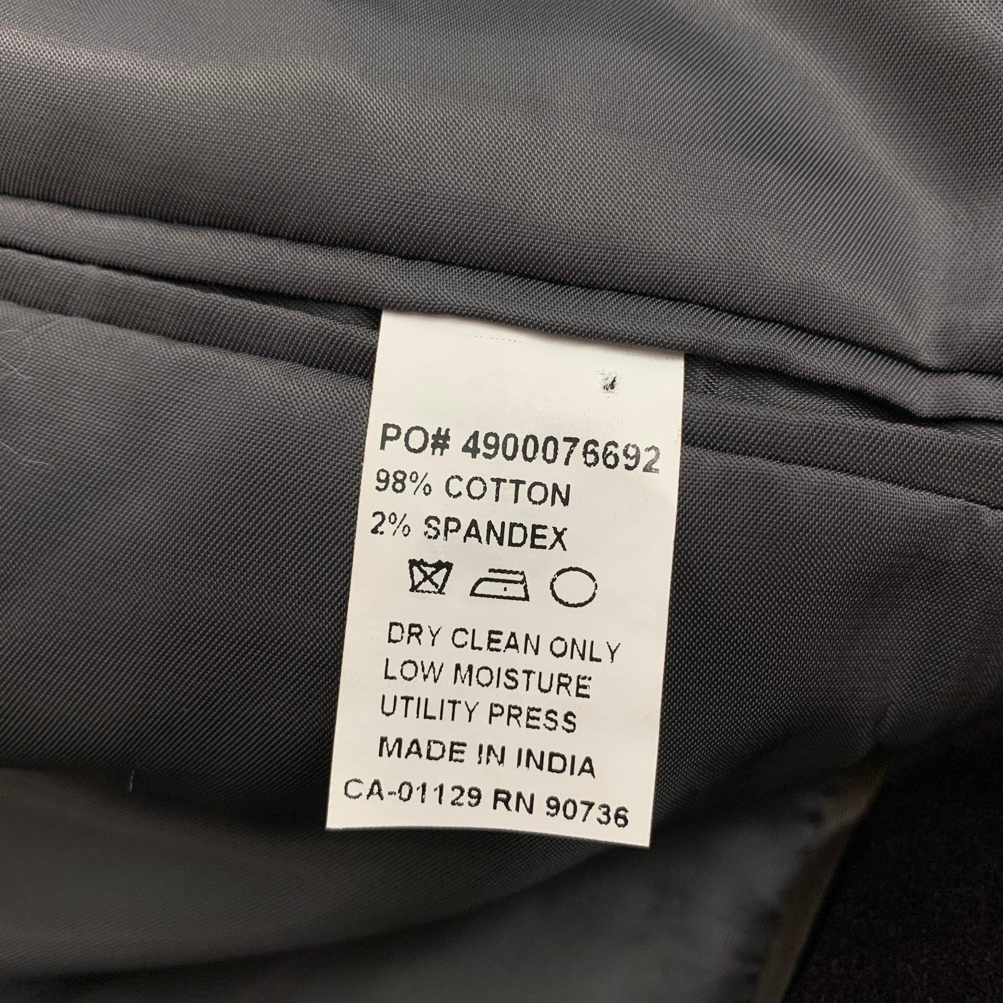 MICHAEL KORS Size 36 Purple Velvet Cotton Sport Coat For Sale 1