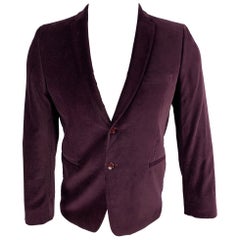 Michael Kors Cappotto sportivo in velluto viola e cotone taglia 36