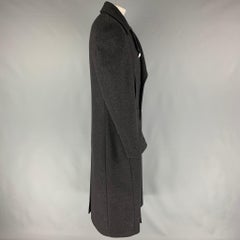 MICHAEL KORS Size 38 Charcoal Wool Blend Double Breasted Coat