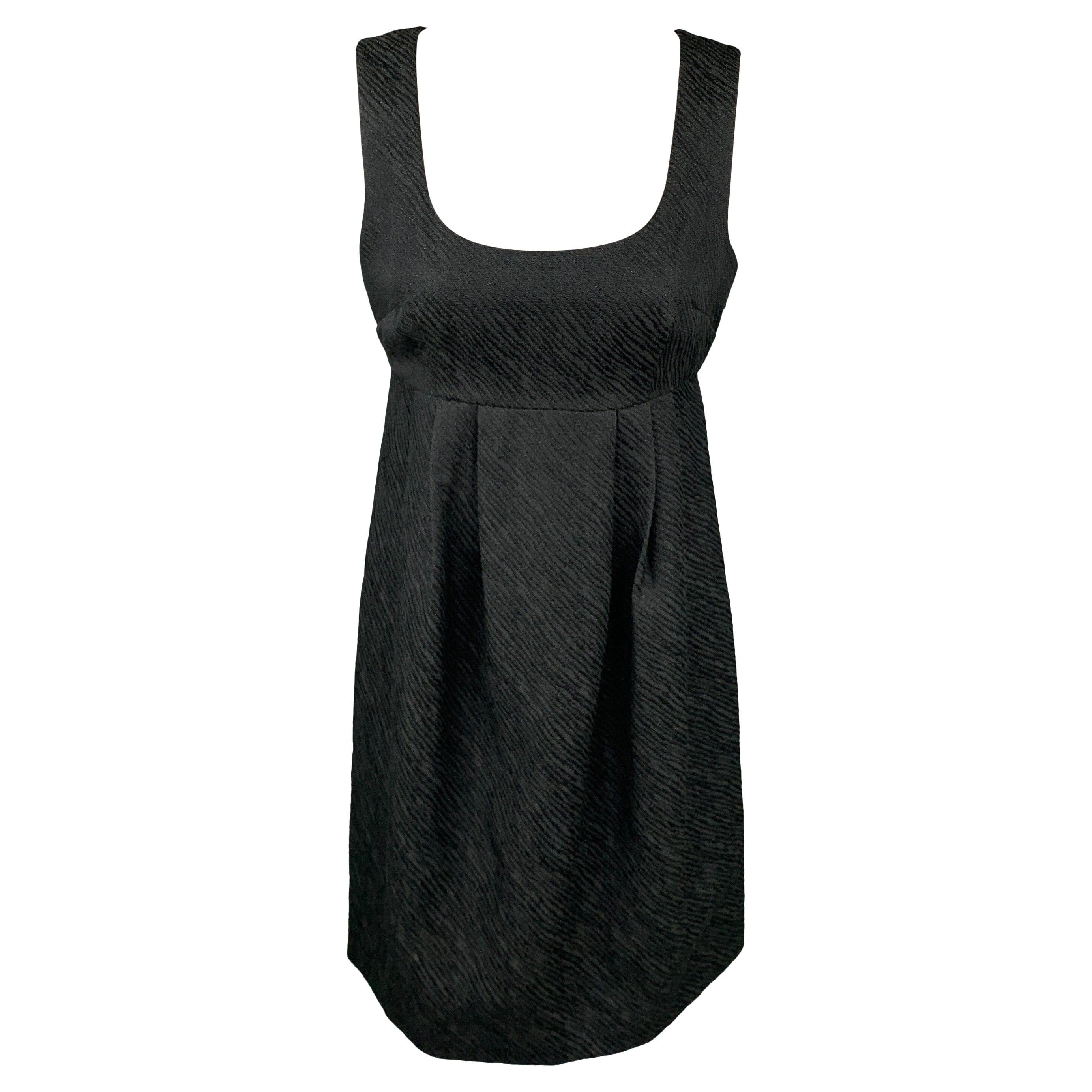 Michael Kors Taille 4 Robe taille empire en polyester tissé noir
