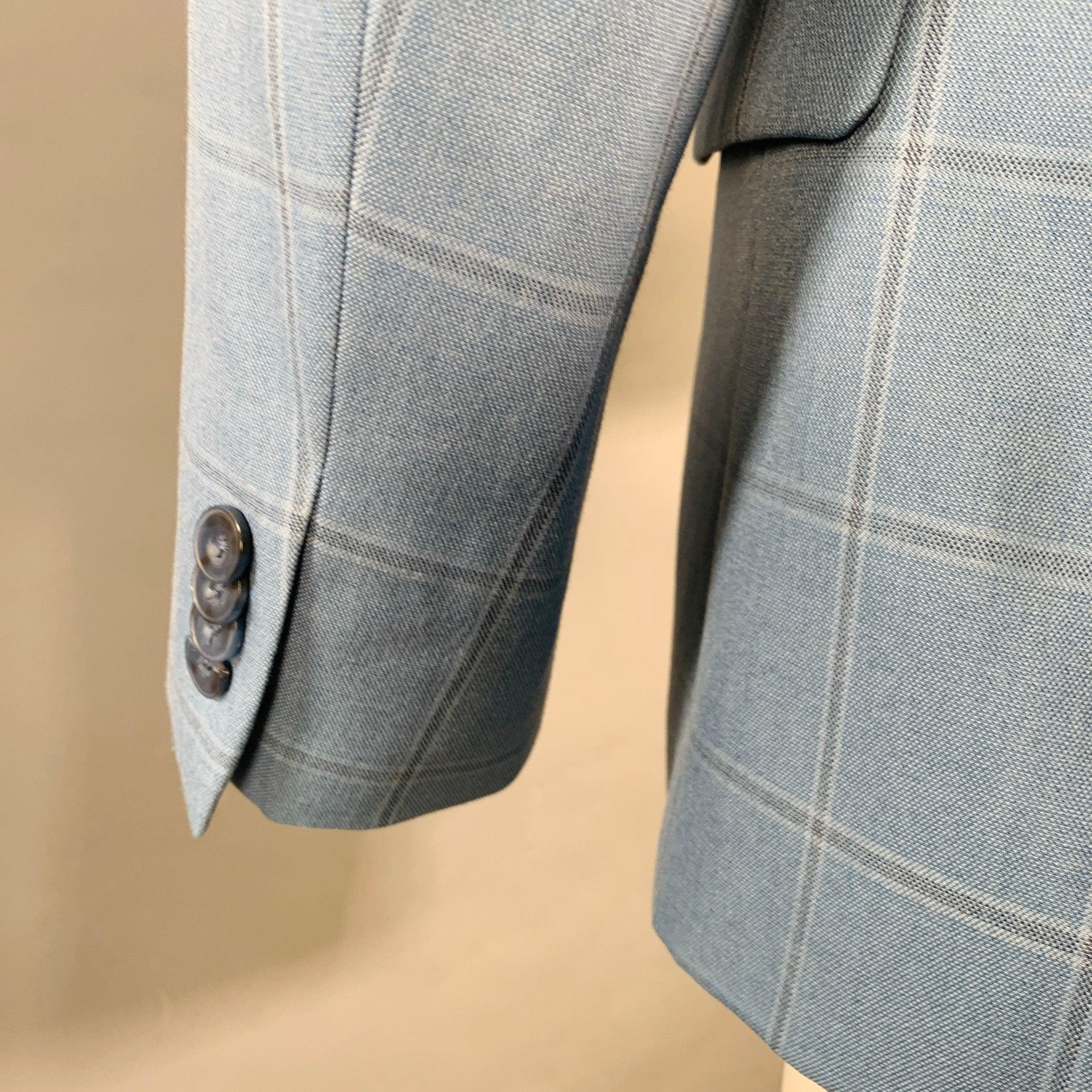 De los hombres MICHAEL KORS Talla 40 Corto Azul Ventana Mezcla Poliéster Abrigo Deportivo en venta
