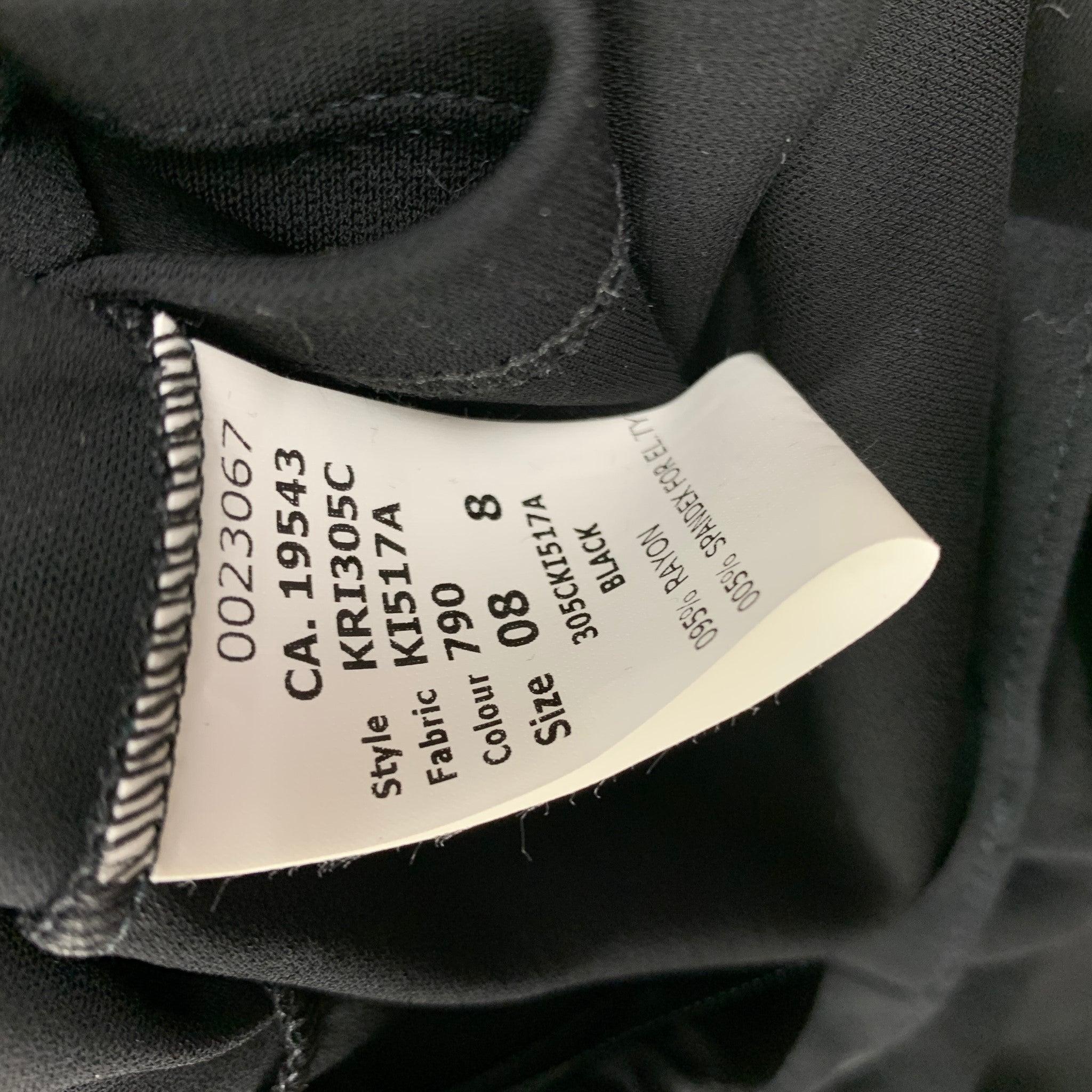 Women's MICHAEL KORS Size 8 Black Rayon Sleeveless Dress Top For Sale