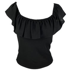 Michael Kors Taglia 8 Vestito senza maniche in Rayon nero Top