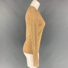 MICHAEL KORS Größe L Gold Metallic Pullover