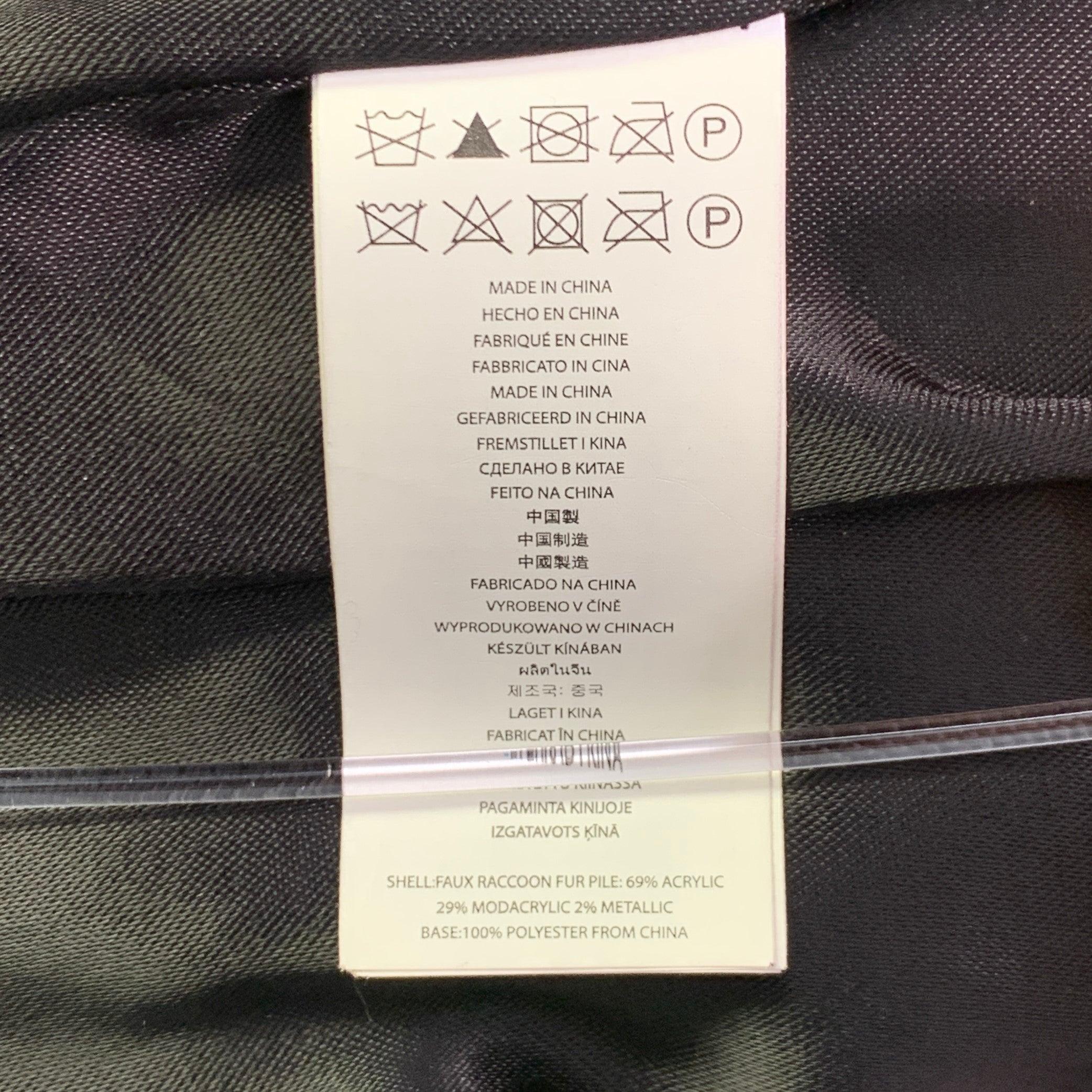 Michael Kors Taglia S Cappotto in misto acrilico grigio-argento in vendita 2