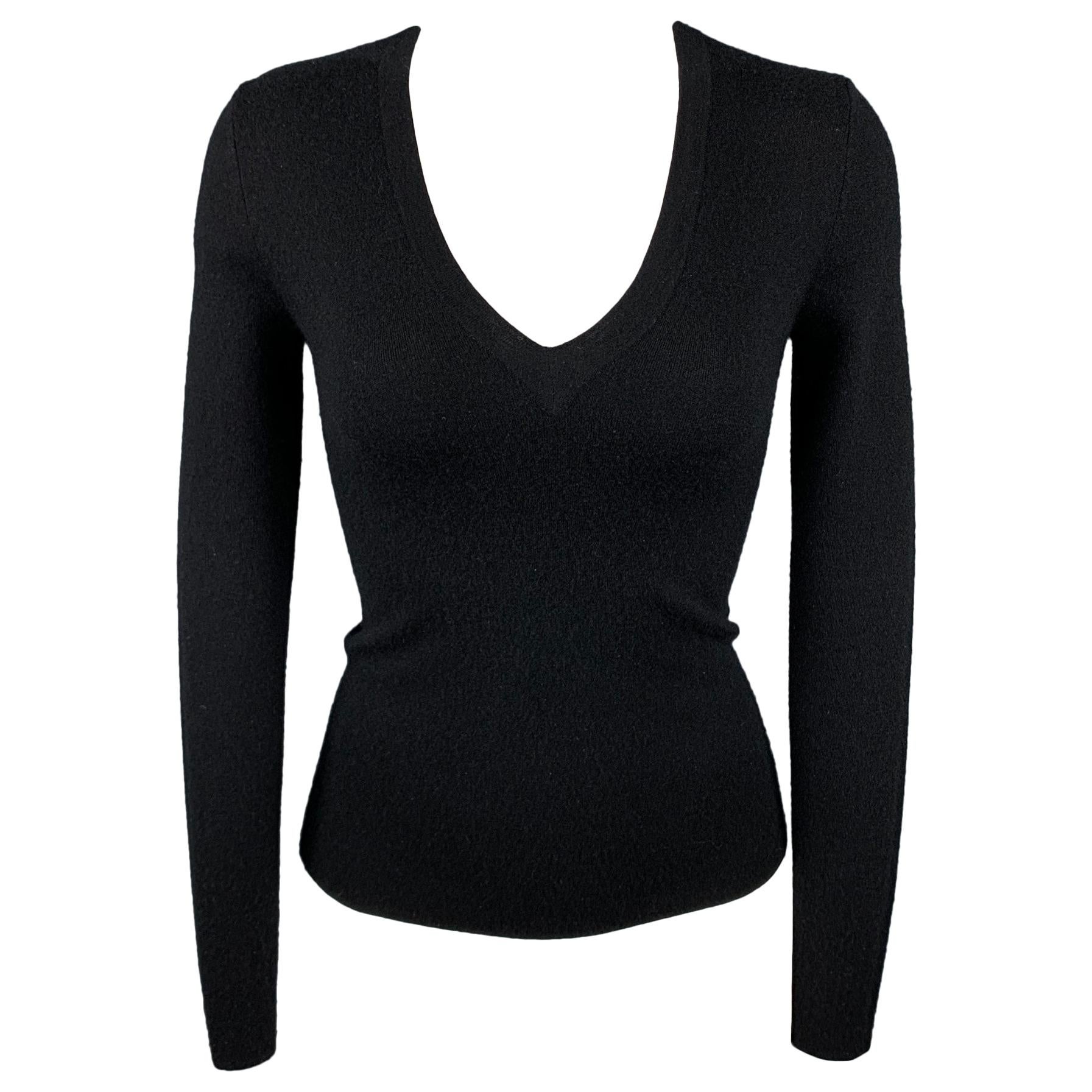 MICHAEL KORS Size XS Black Cashmere V-Neck Pullover Sweater