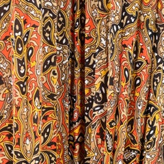 MICHAEL KORS - Robe de cocktail plissée orange et noire, taille XS, neuve avec étiquettes