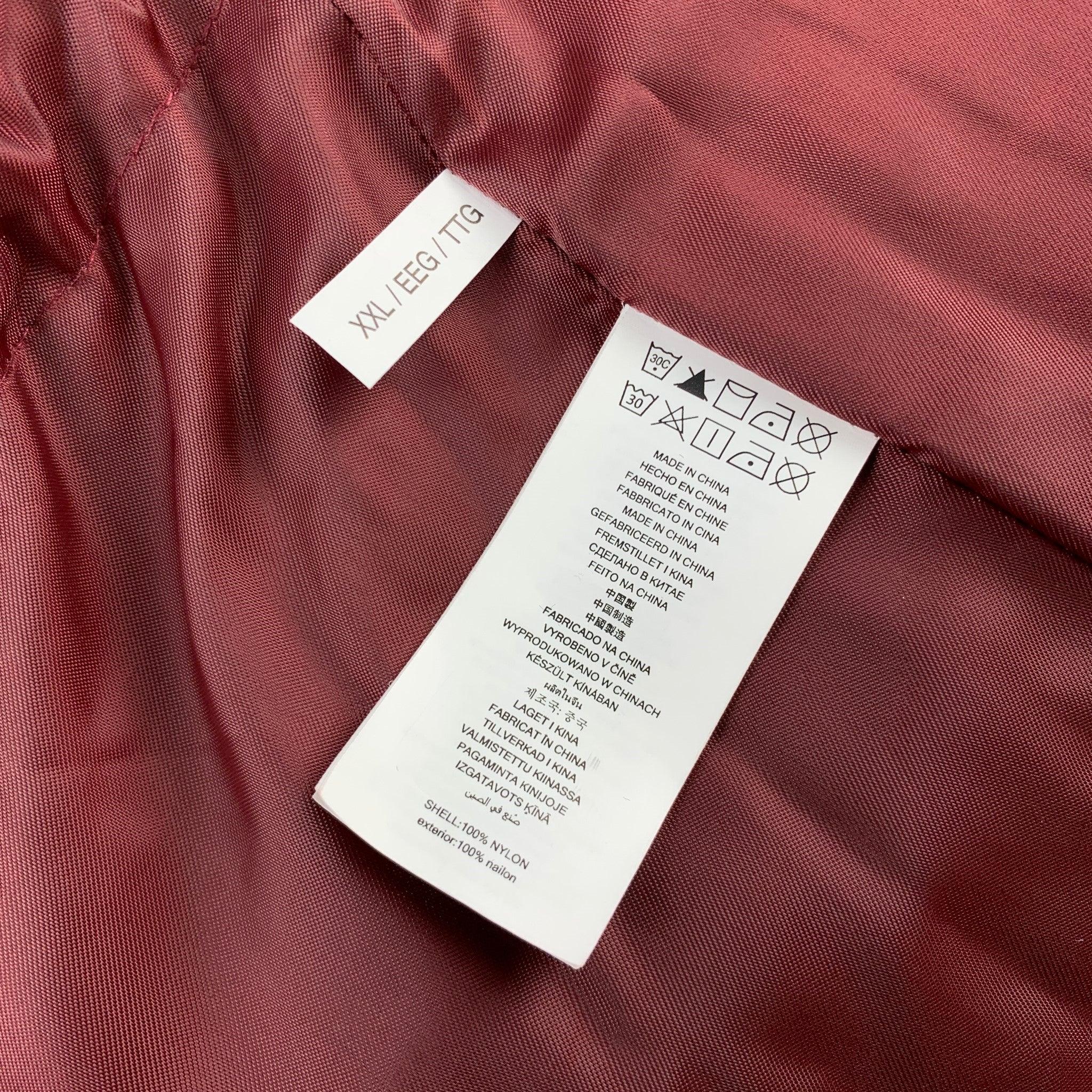 MICHAEL KORS Size XXL Burgundy Quilted Nylon Down Filled Coat For Sale 1
