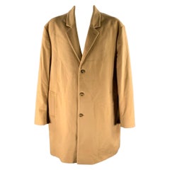 MICHAEL KORS Size XXXL Camel Wool Blend Notch Lapel Coat