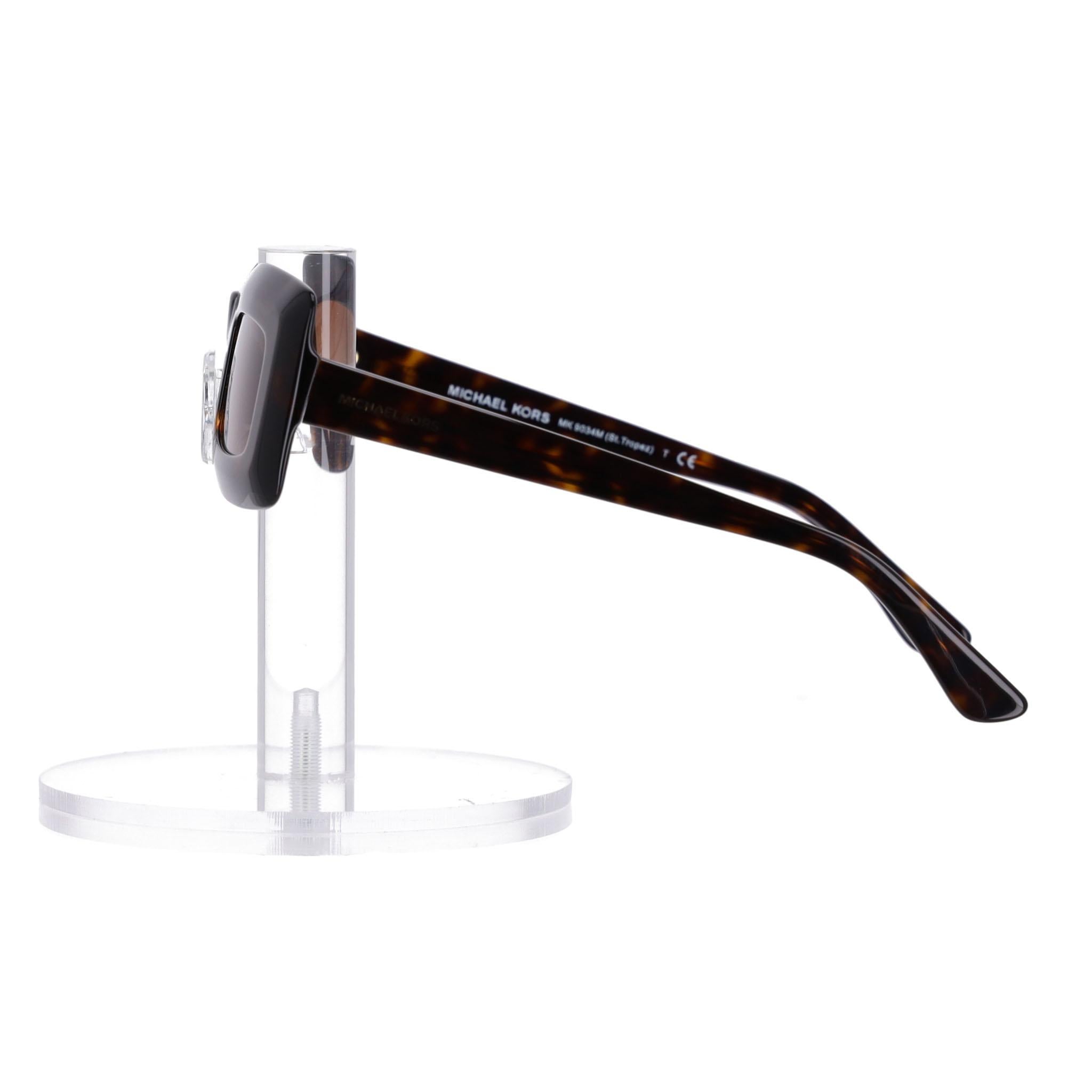 Brown Michael Kors St. Tropez Tortoise Sunglasses For Sale
