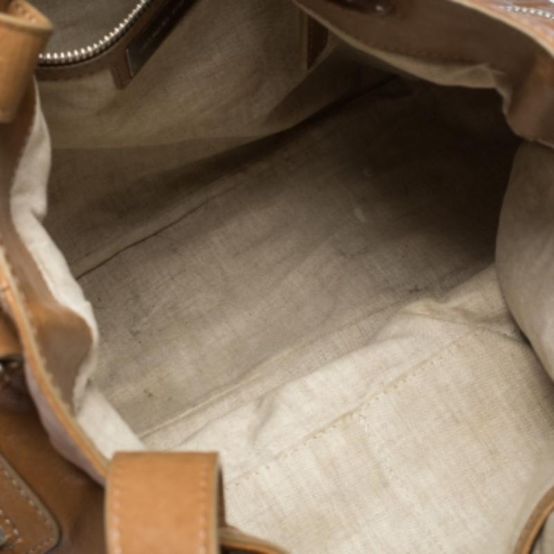 Michael Kors - Tote convertibile con cinturino con fibbia in pelle Tan in vendita 5