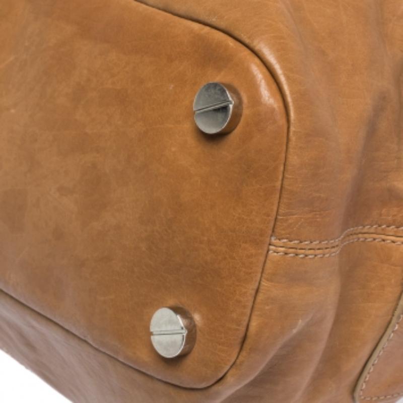 Michael Kors - Tote convertibile con cinturino con fibbia in pelle Tan in vendita 6