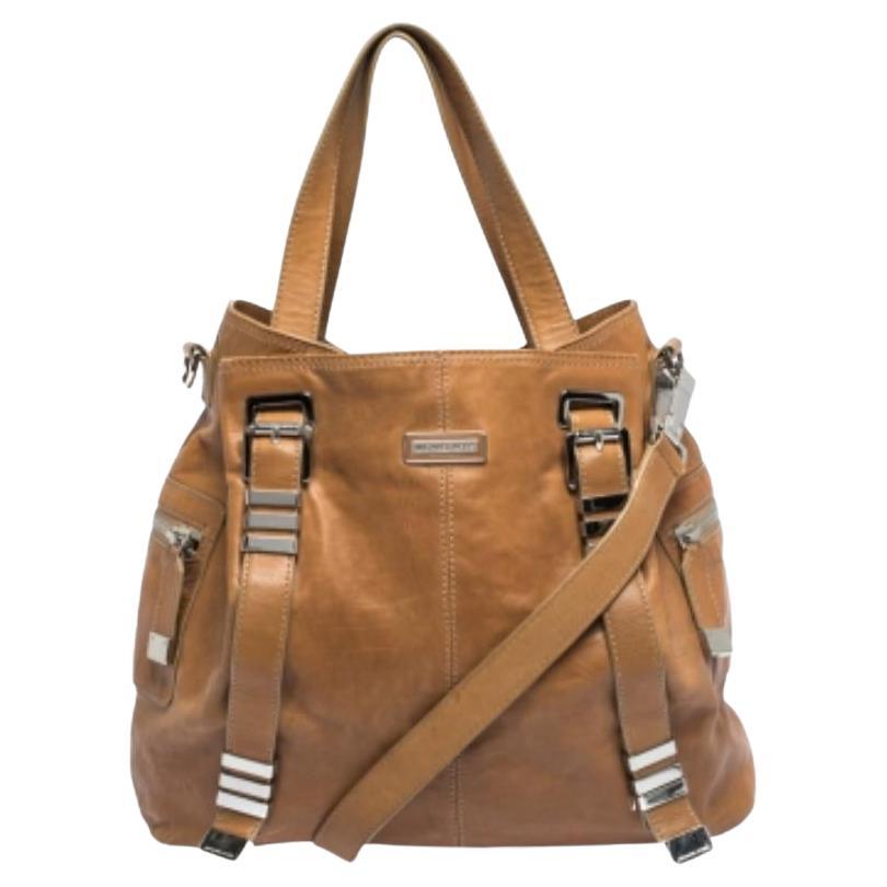 Michael Kors - Tote convertibile con cinturino con fibbia in pelle Tan